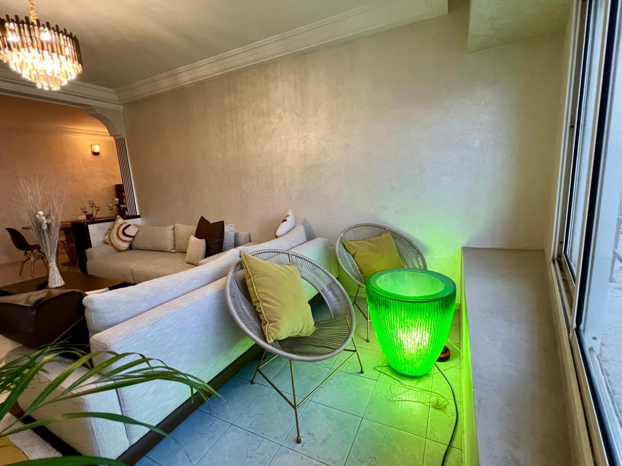 קזבלנקה Bel Appartement Avec Une Belle Vue Sur La Grande Mosquee Hassan II Et La Mer מראה חיצוני תמונה